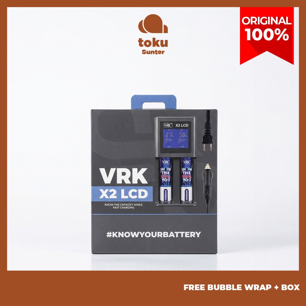 VRK X2 LCD CHARGER VRK X2 LCD CHARGER 2 SLOT VRK X PREVA