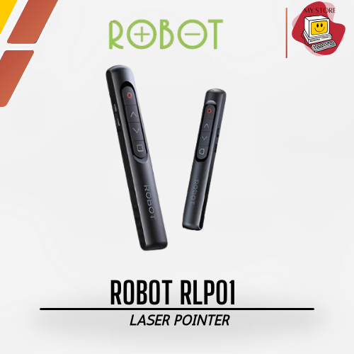 ROBOT Wireless Laser Pointer RLP01 Remote Pointer Presentasi Pen Laser Merah Penunjuk Proyektor