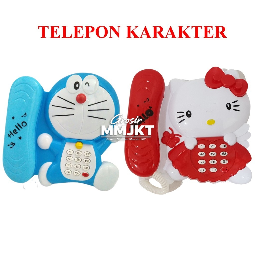 GROSIR MAINAN EDUKASI MAINAN TELEPON DORAEMON MAINAN ANAK