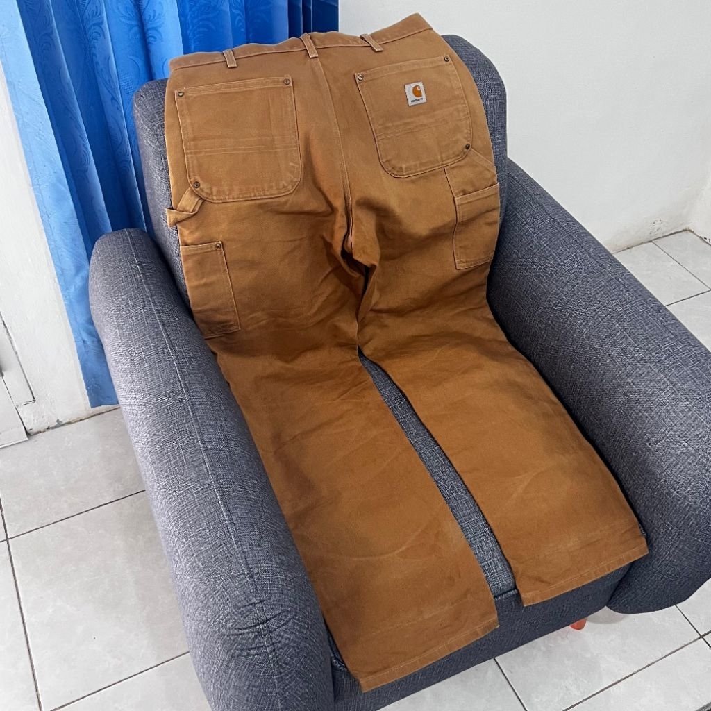 Carhartt B01BRN Double Knee Carpenter Duck Canvas Pants