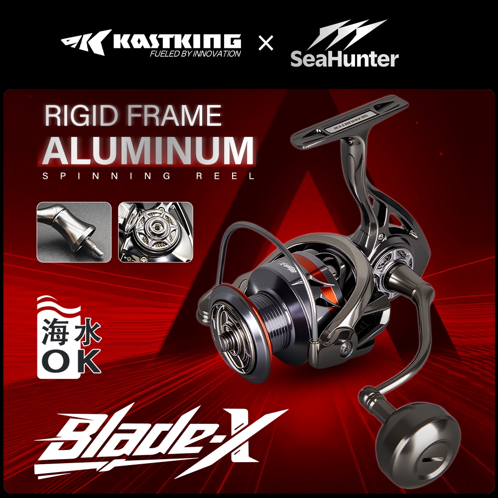 [OFFICIAL]KASTKING x SeaHuner Blade X Reel Pnacing Power Hnadle 7+1 BB All Metal Spinning Fishing Re