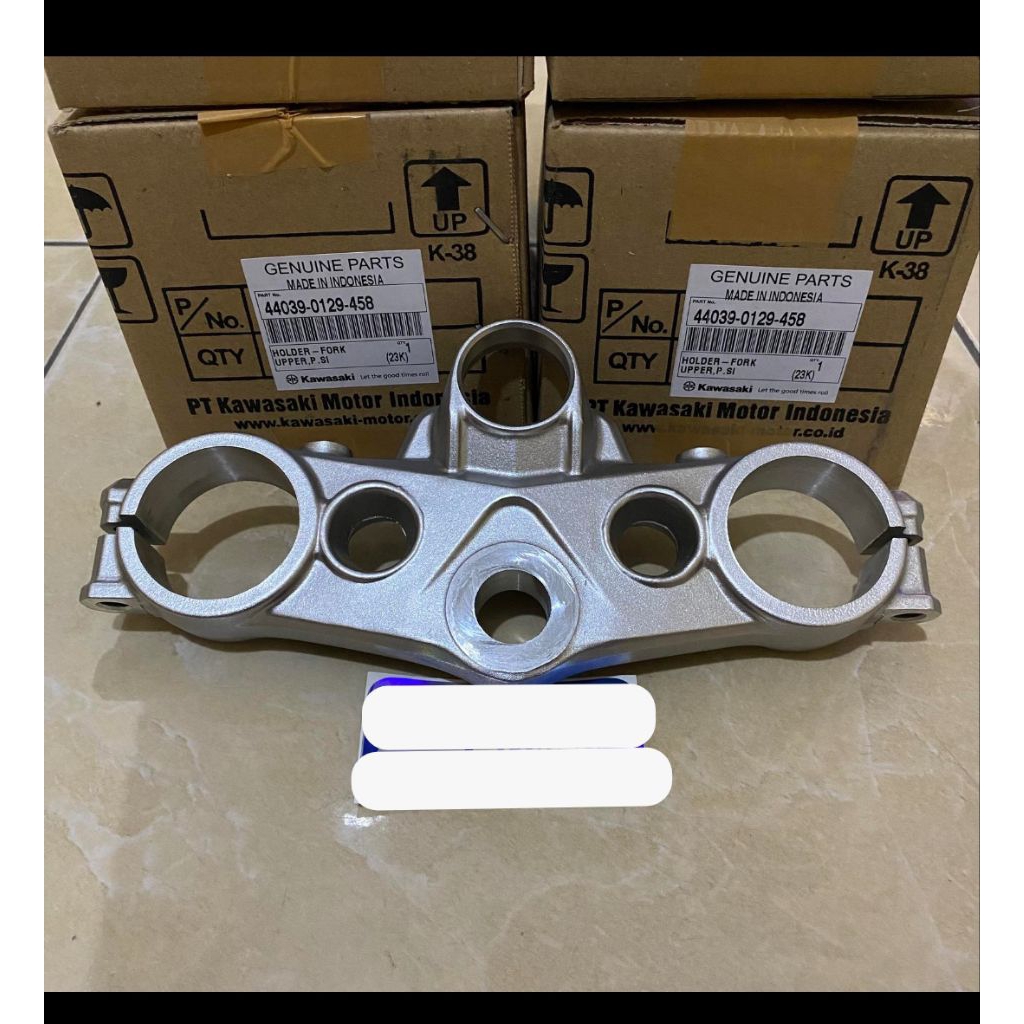 TERPURAH SEGITIGA ATAS SILVER UP SIDE DOWN KLX 150 BF ORIGINAL