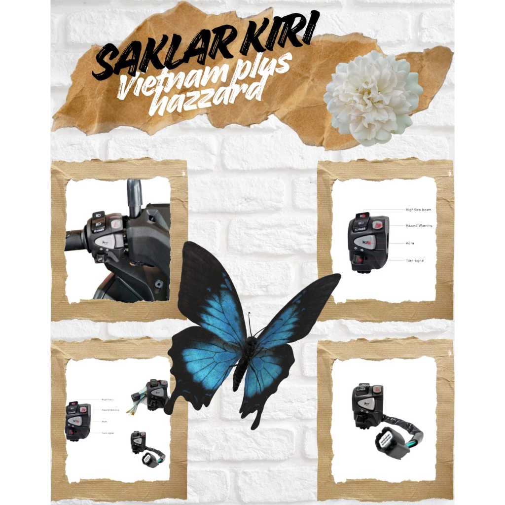 Saklar Kiri Vietnam Plus Hazard PNP Vario 125 150 New / Vario 160 ABS