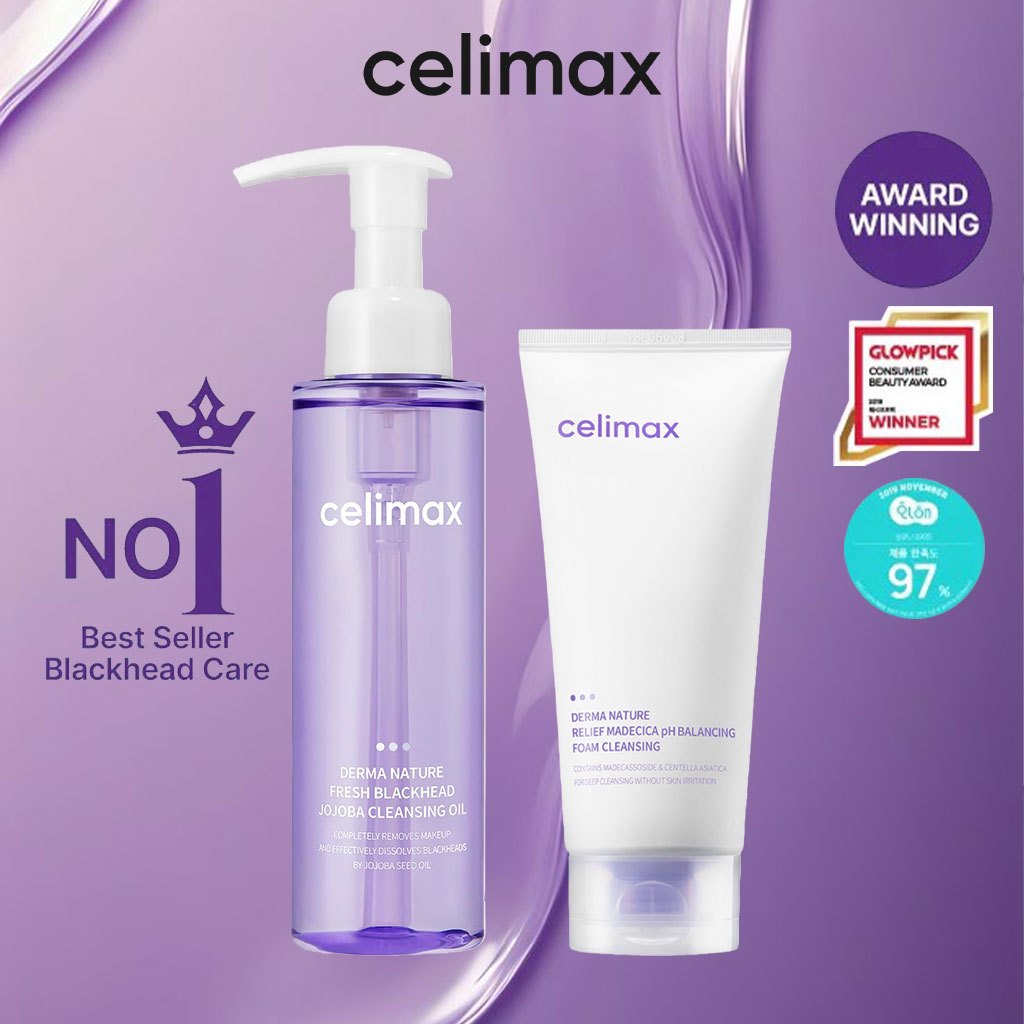 celimax Derma Nature Fresh Blackhead Jojoba Cleansing Oil 150ml /celimax Derma Nature Relief Madecic