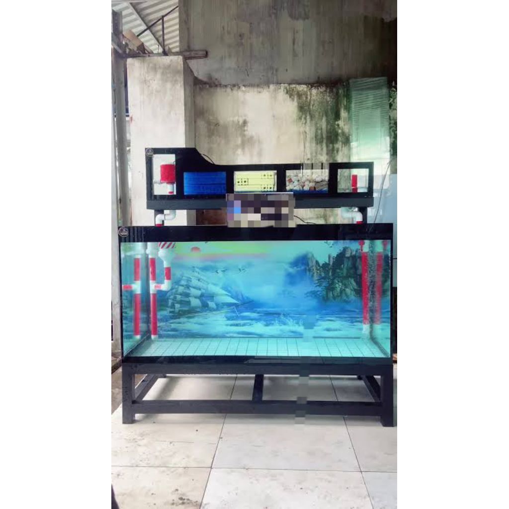 Aquarium 120x60x60 10mm fullset + Rak