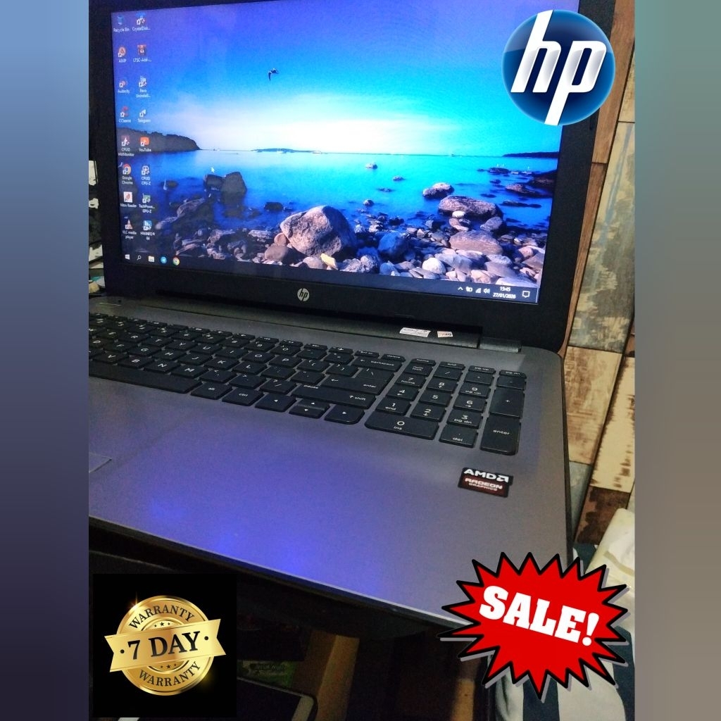 Laptop HP 15 AMD A8 - SSD 256GB - RAM 4GB