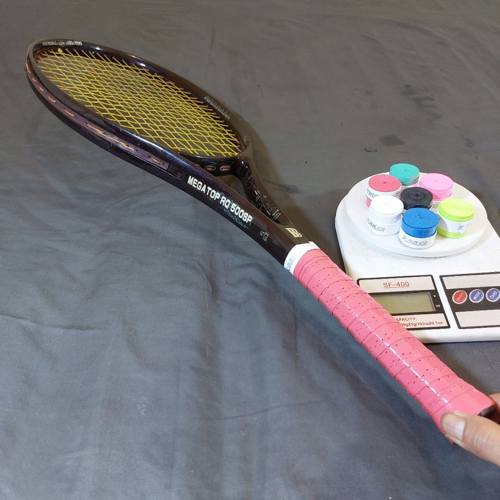 RAKET TENIS ORIGINAL BORIS BECKER MEGA TOP RQ 500 SP BEKAS 345G