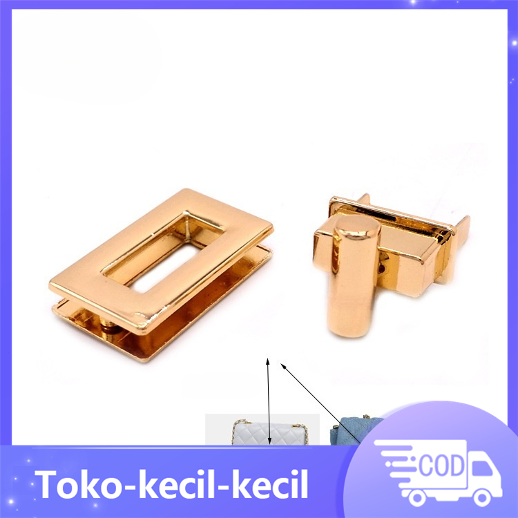 kunci Putar Tas /Kunci Berputar Persegi /Kunci Tas Selempang