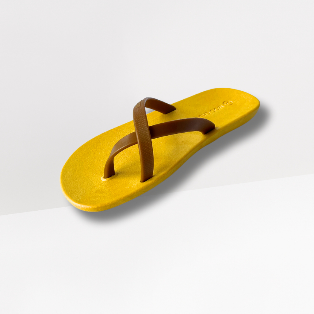 Moo Chuu MC12 Sandal Unisex Tapak Kuning - Pilihan Tali dan Size