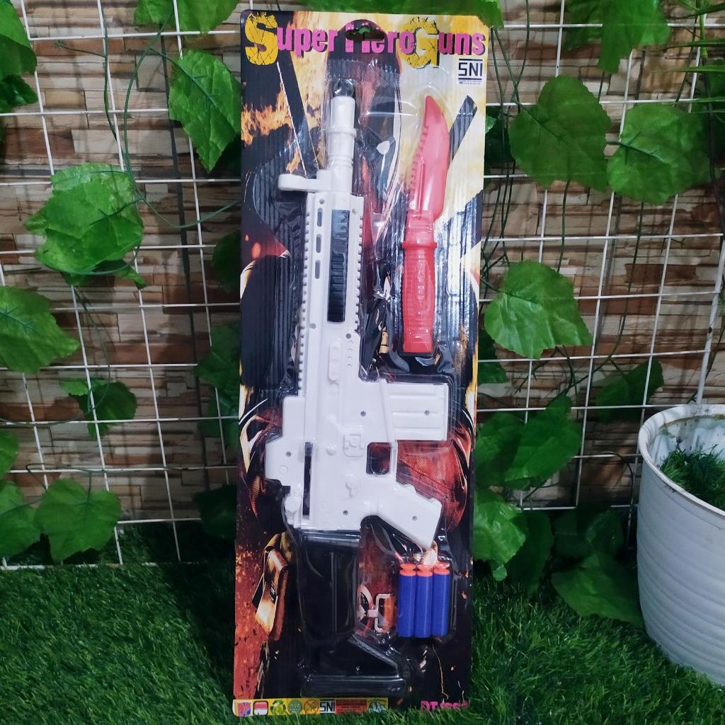 Mainan Tembakan super shoot gun AKM117 nerf set anak laki laki