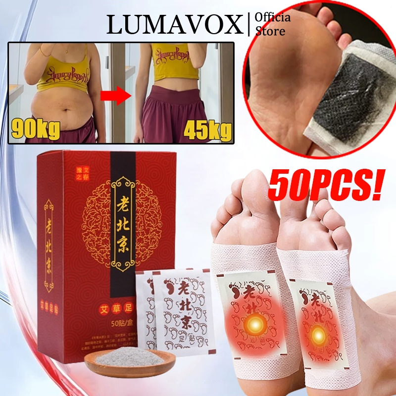 Koyo Pelangsing Penurun Berat Badan 50Pcs Koyo Detox Telapak Kaki Pelangsing Badan Patch Pereda