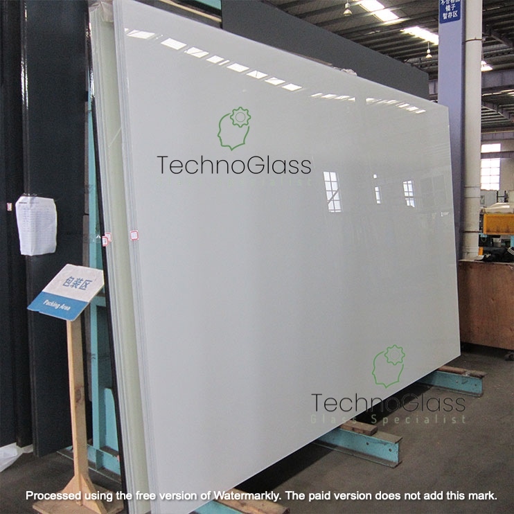 Kaca Backpainted Tempered 10mm / Glasstone White 10mm / Kaca Warna Putih 10mm / Tempered Glass 10mm
