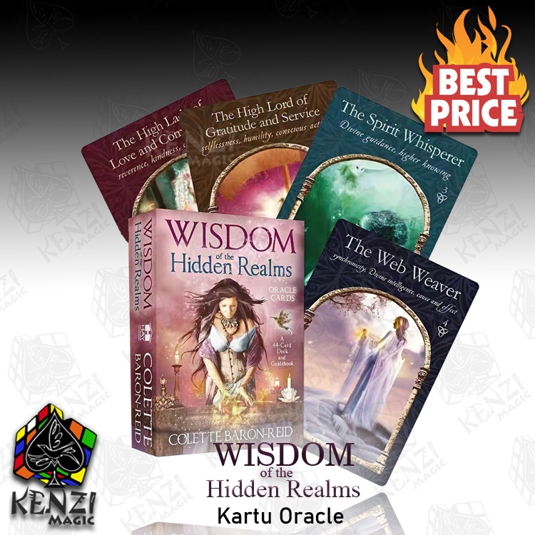 Kartu Oracle Wisdom of the Hidden Realms Tarot 44 Kartu Ramalan Mini