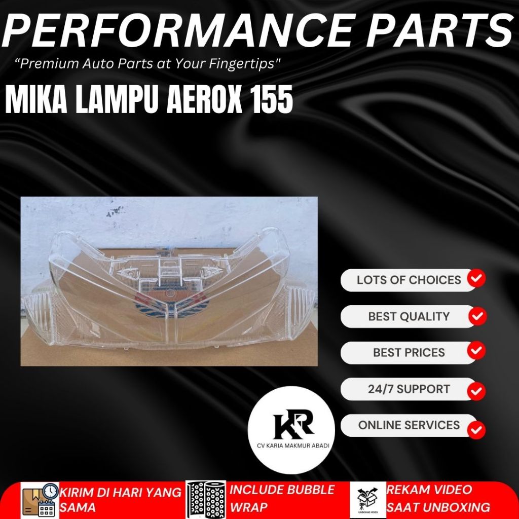 WIN - MIKA LAMPU DEPAN MOTOR AEROX 155