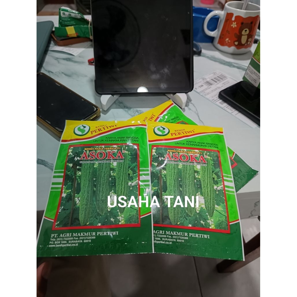 Benih Bibit Paria Pare Asoka F1 isi 10 Gram Kadaluarsa 2027 Terbaru - Benih Cap Pertiwi