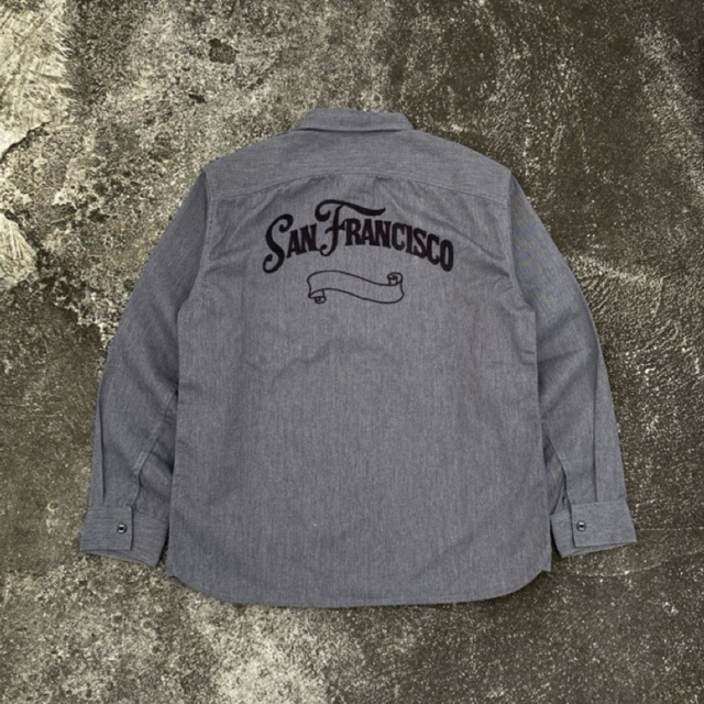 WORKSHIRT L/S BEN DAVIS GREY