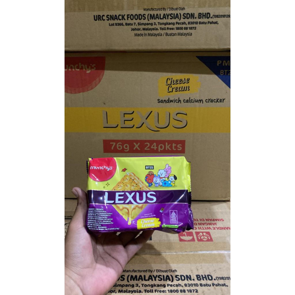 Lexus biskuit keju 76gr/munchys biskuit Lexus Malaysia mini