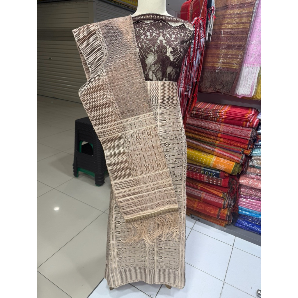 Songket Tumtuman tenun tangan asli tarutung coksu selendang sirat payet