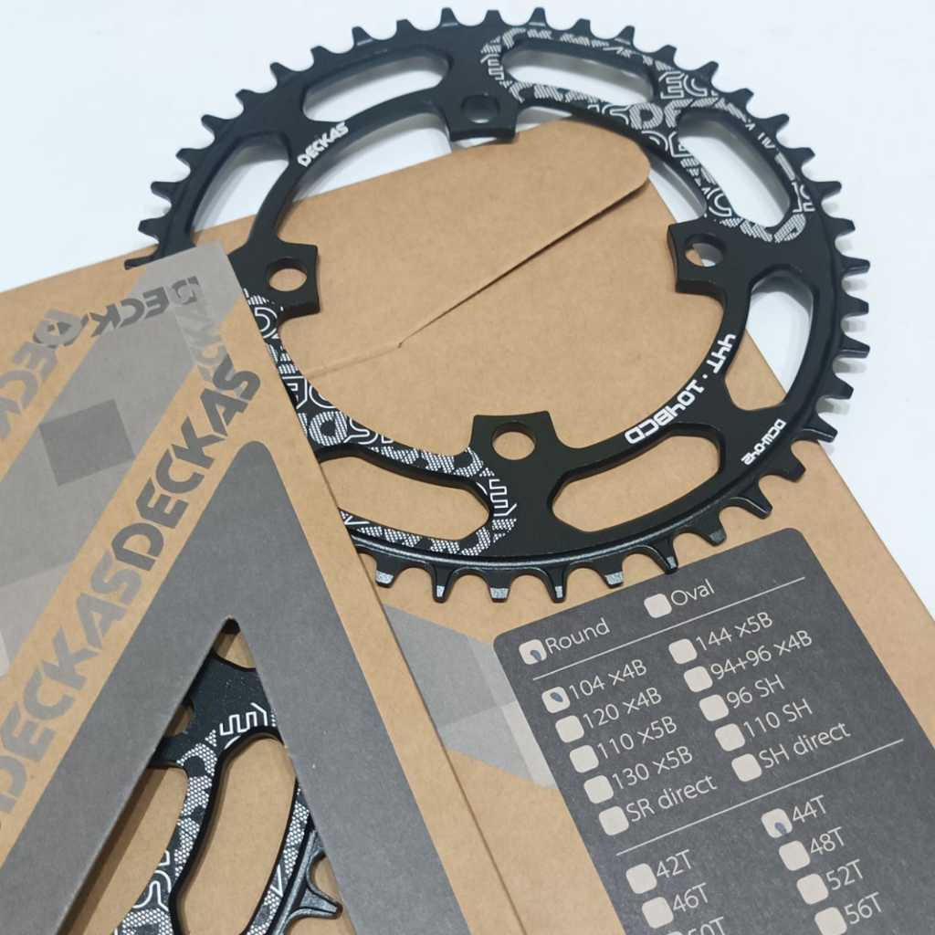 Chainring DECKAS 44T 104bcd Alloy Chainring BMX Race