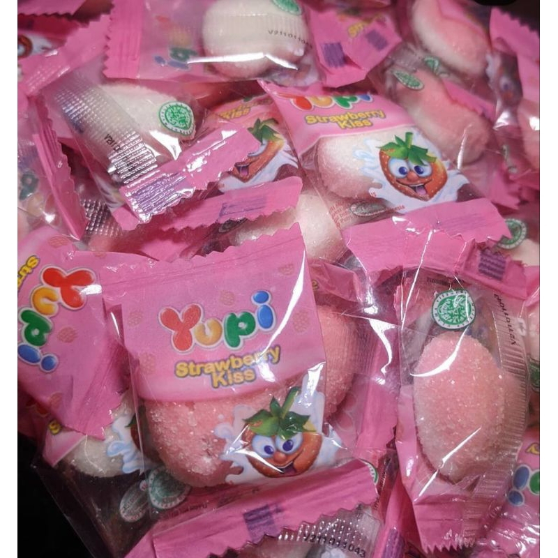 GROSIR permen yupi 2kg love pink dan kuning/permen ter enak/permen termurah/permen yupi grosir