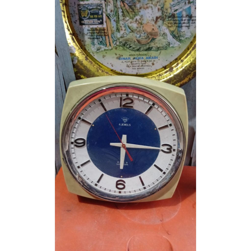 jam dinding 195rb jadul antik kuno lawas vintage display mati
