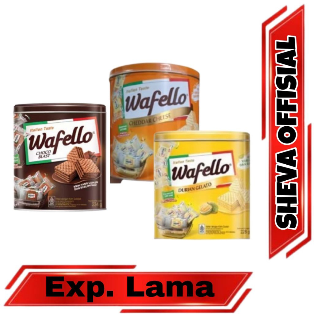 Wafello Wafer Kaleng 234g Exp Lama