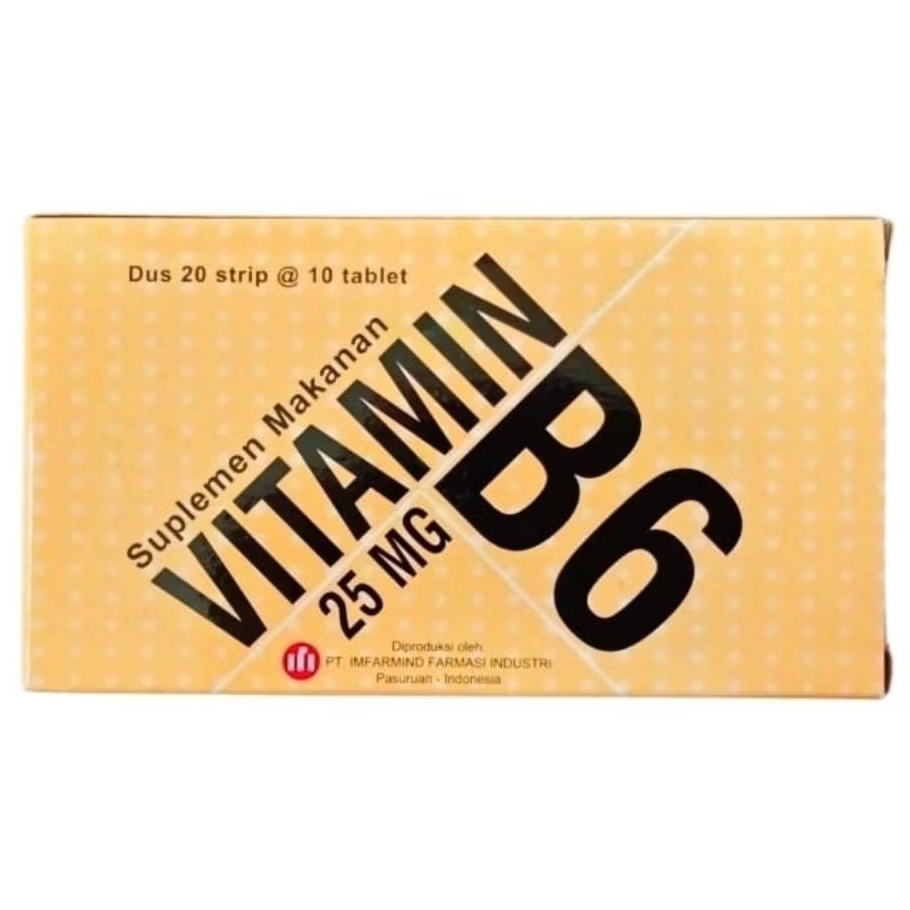 VITAMIN B6 25mg (200's /Dus) - IFI /IMFARMIND