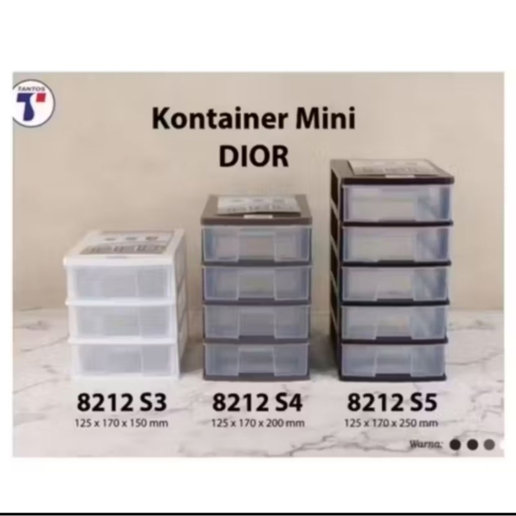 Laci Mini DIOR / Kontainer Mini DIOR /Rak Kosmetik /Tantos