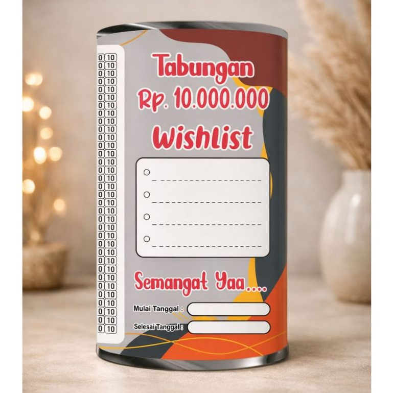 Celengan Target Murah 10k Target 10jt Celengan Target Buka Tutup Celengan Celengan Target Permanen