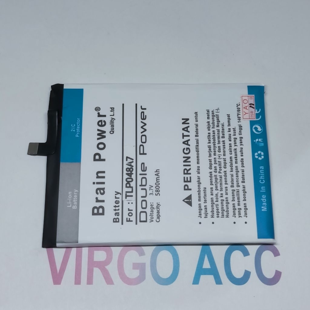 Baterai Batre Battery Sharp AQUOS V6+ V6 PLUS TLP048A7 TLP048A1 Double Power Battery Hp