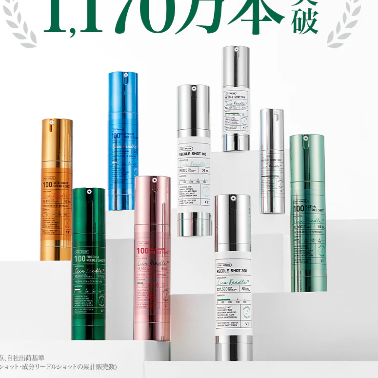 VT COSTMETICS Cica / Hydrop / Cica Collagen Reedle Shot Essence 50 100 300