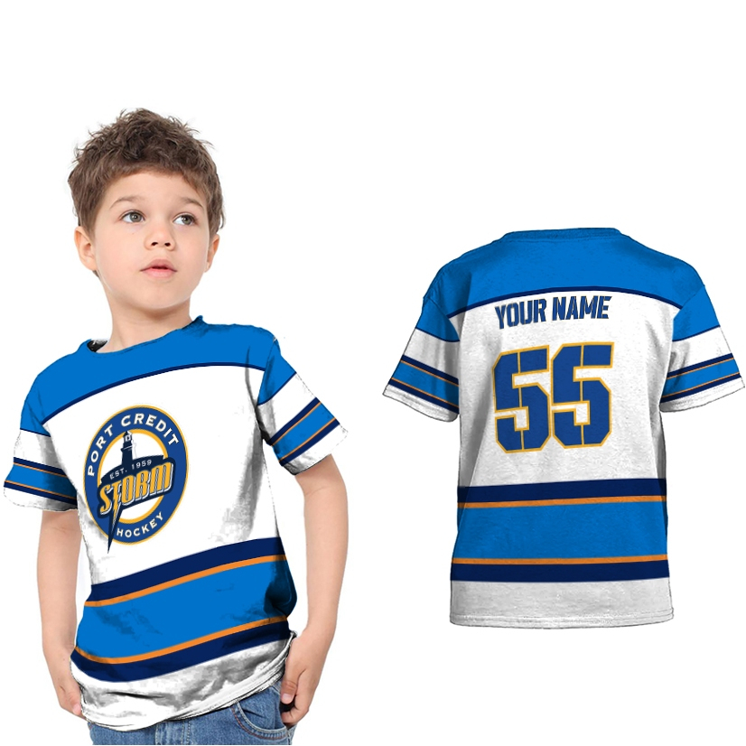 ICE HOCKEY Jersey Kaos anak Fullprint Free Name