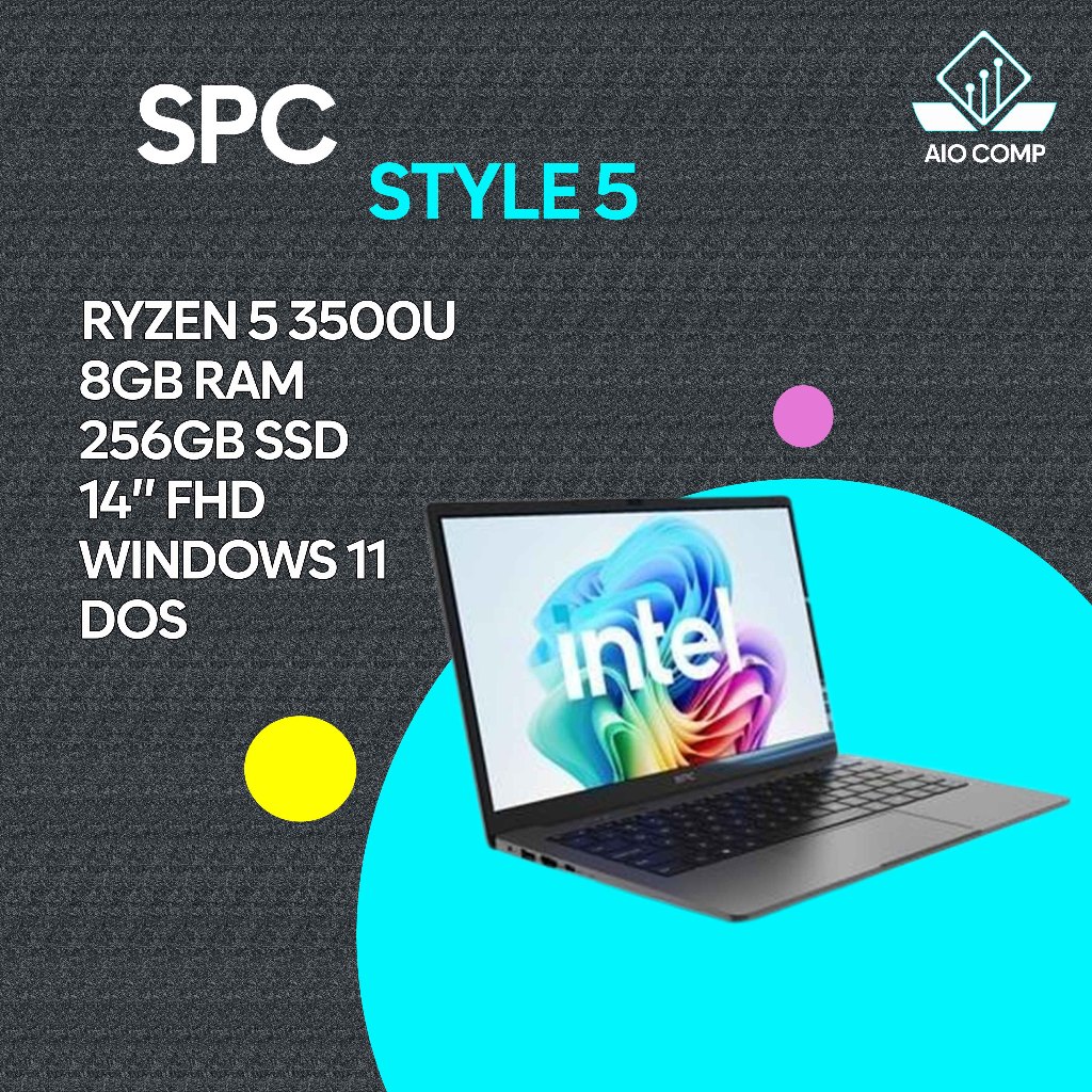 SPC STYLE 5 RYZEN 5 3500U 8GB 256GB 14" FHD IPS