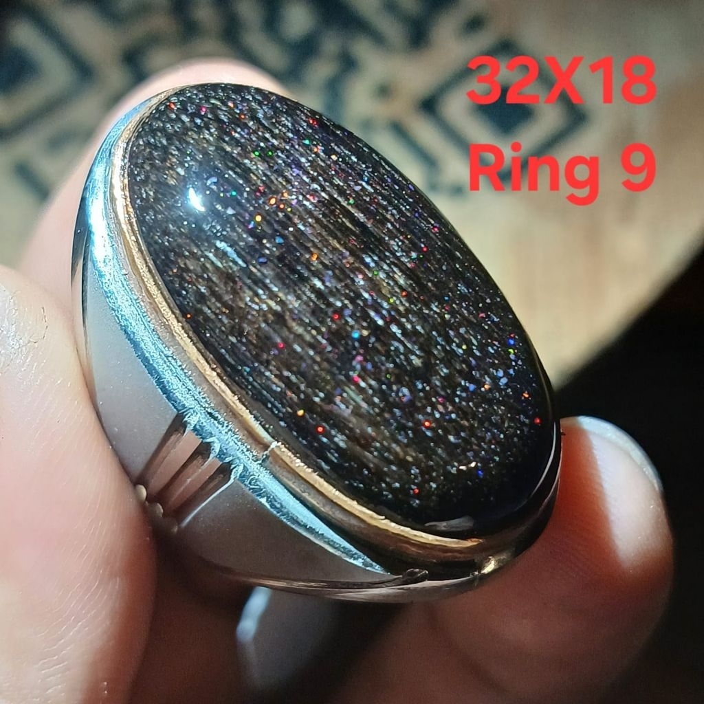 SIZE,9 BLACK OPAL SEMPUR  RUYUNG BANTEN 32X18