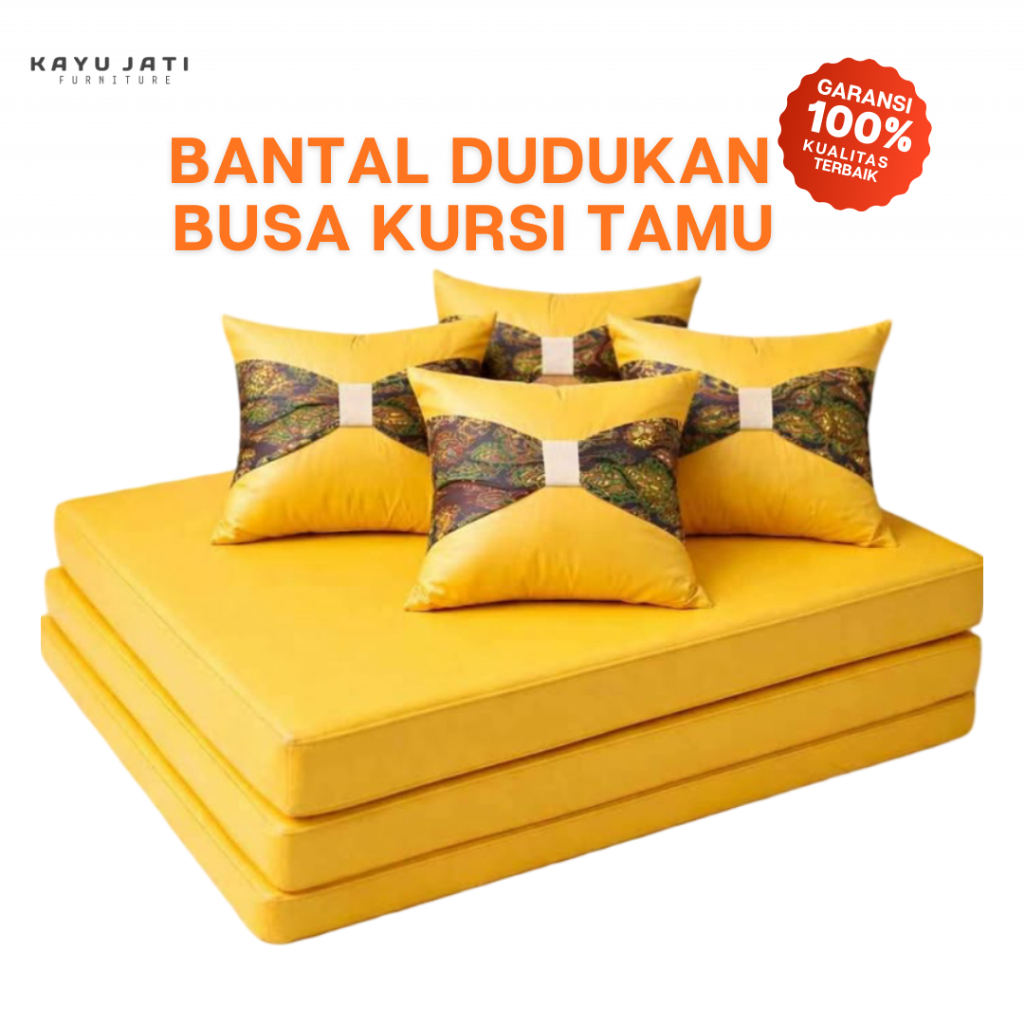 Bantal Dudukan Kursi Kayu Tamu Atau Kursi Sudut