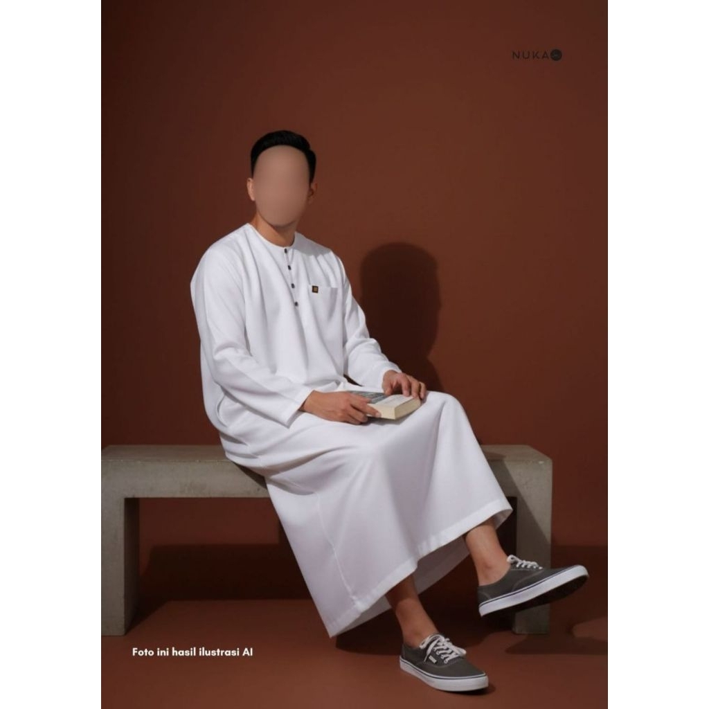 Gamis pria Nuka madeena katun