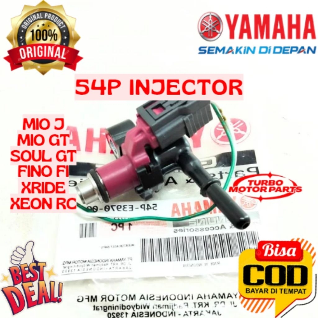 INJECTOR ORIGINAL YAMAHA KODE 54P, INJECTOR MIO J, INJECTOR MIO GT, INJECTOR SOUL GT, INJECTOR FINO 