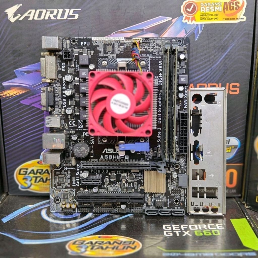 Motherboard AMD ASUS FM2+ Processor APU A8 7650K Memory RAM 16GB DDr3