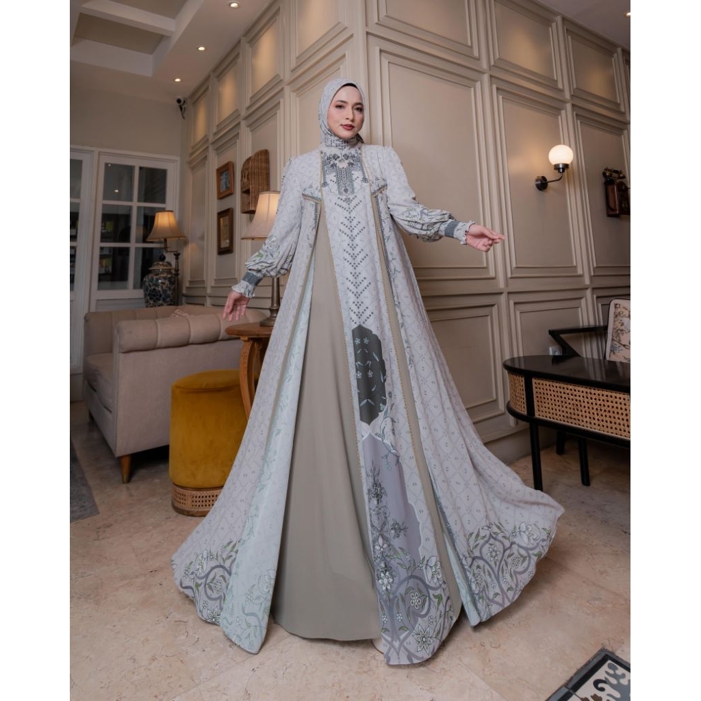 ZEHRAA SERIES ORIGINAL ELDEENA SYARI | SET GAMIS SCRAF