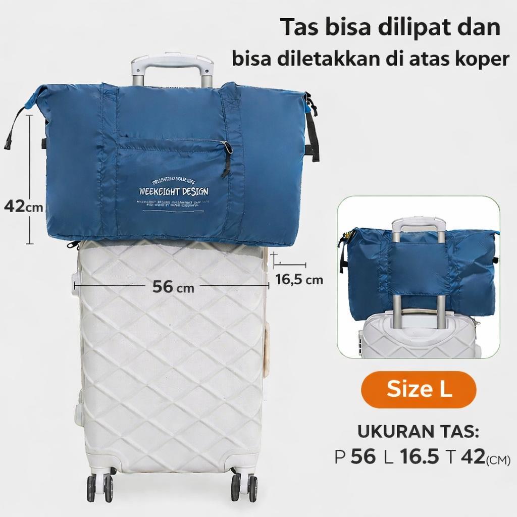 GROSIR OMYGOOSE Tas Travel Lipat Tas Belanja Lipat Ringan, Kuat, Bisa Dilipat Ukuran BesaTFW 0307