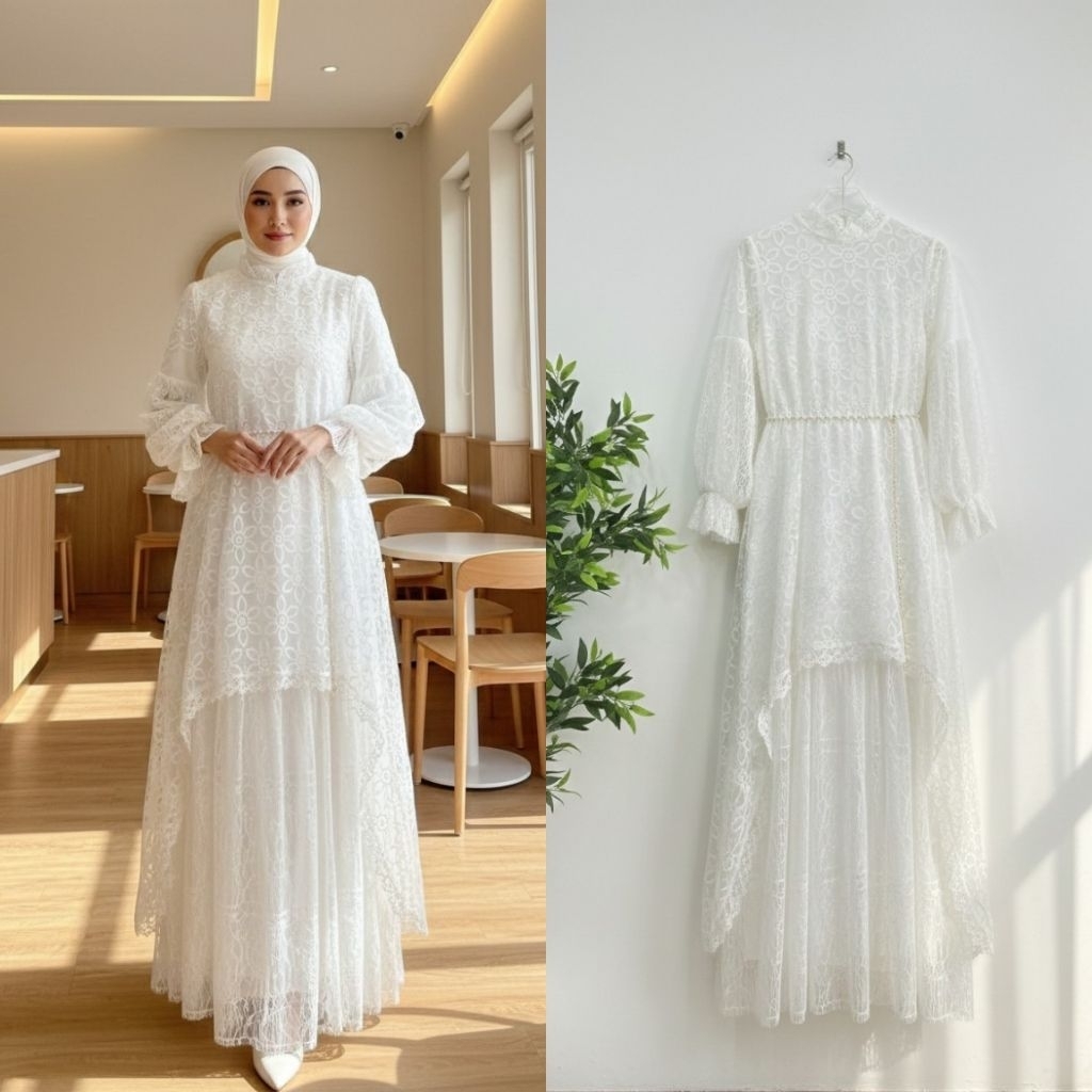 Florenza Dress Gamis Pesta Lebaran Kondangan Premium Quality