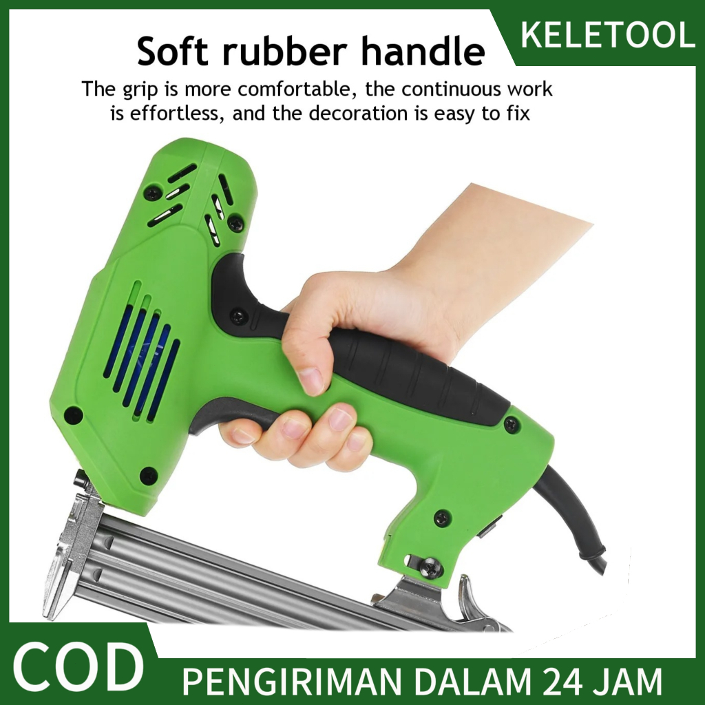 4000PC MESIN STAPLES Electric Nailer Staples Paku Tembak LISTRIK Stapler Gun Multifungsi Paku Tembak