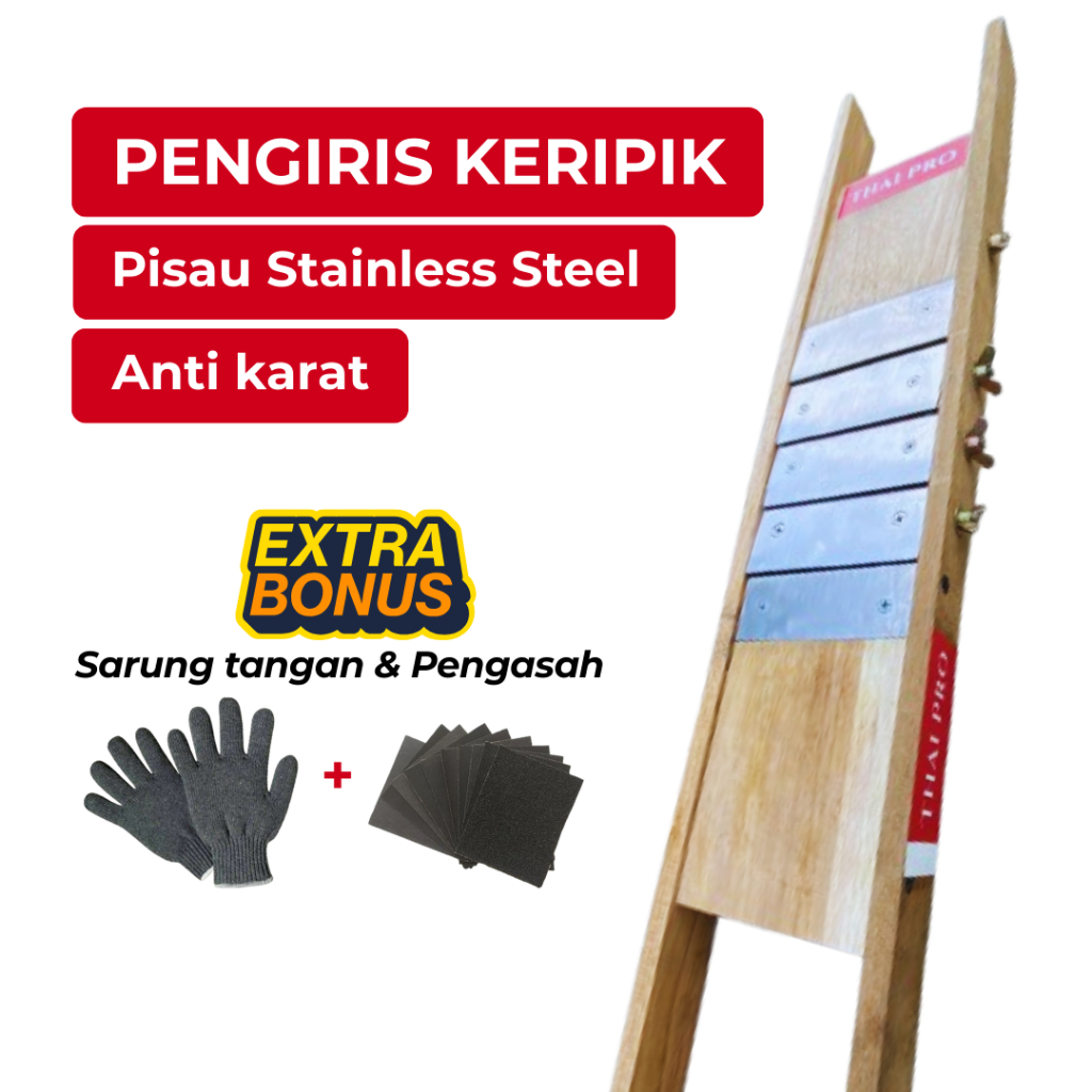 Pasah Thailand | Pengiris Keripik Pisang | 3 Pisau | 4 Pisau | 5 Pisau