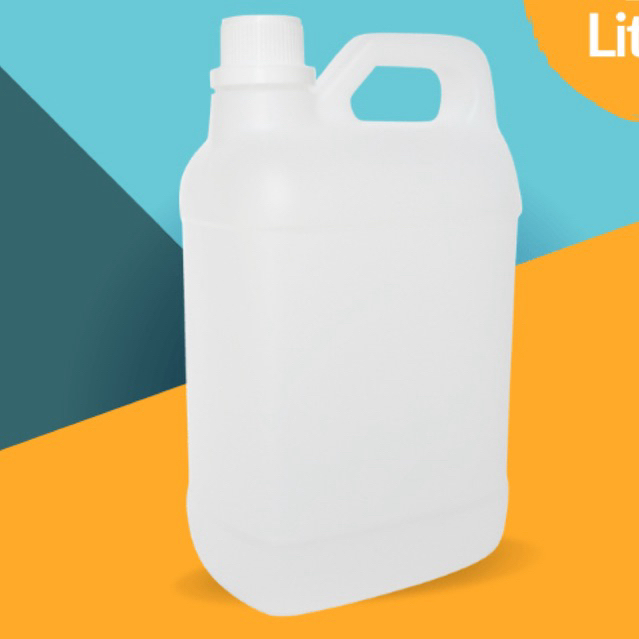 [INSTANT] Jerigen Plastik Putih / Bening 2 Liter 5 Liter