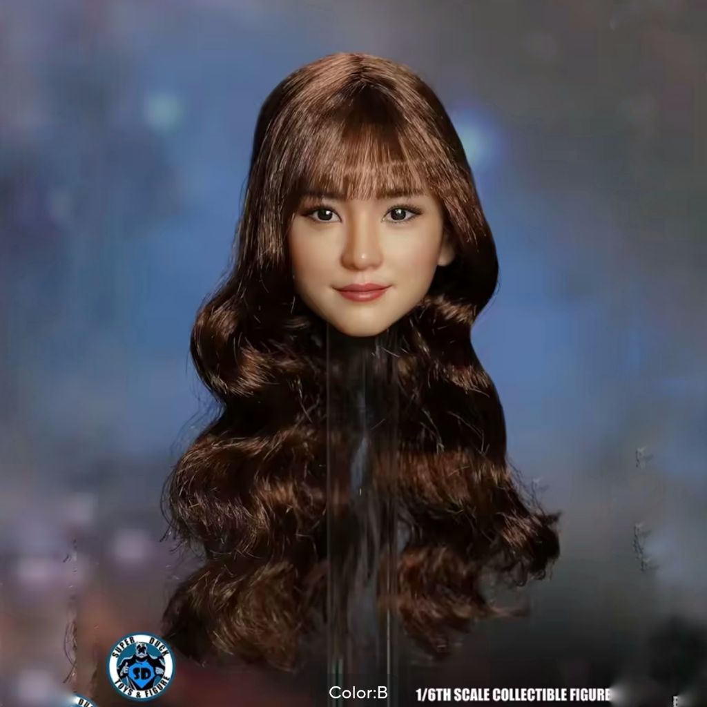 skala 1/6 head sculpt asian A.I. beauty skin suntan cantik female superduck SDH047 kepala figure kit