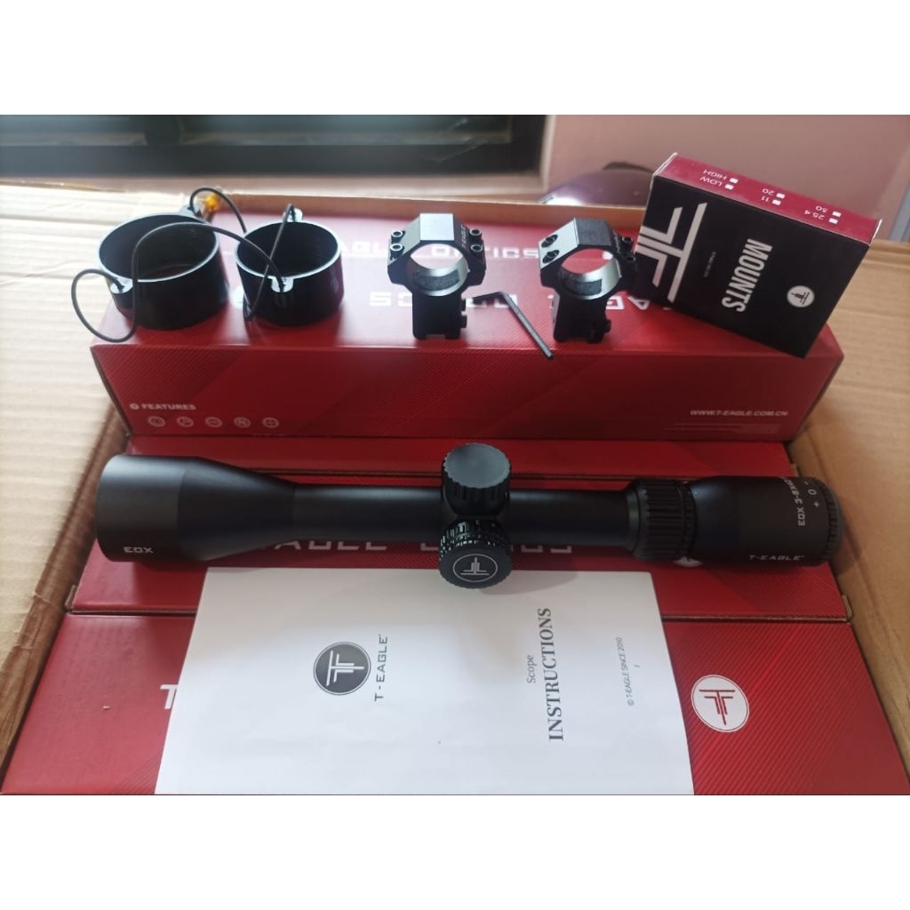 TELESCOPE T-EAGLE OPTICS EOX 3-9x40 EG ORIGINAL DAN TERMURAH