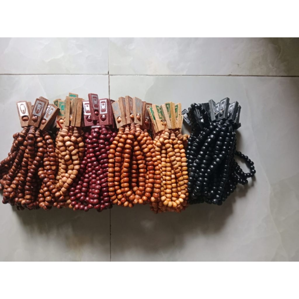 100 PCS Tasbih 33 Butir Harga hemat // Tasbih Kayu 33 Butir // Suvenir Tasbih 100 pcs