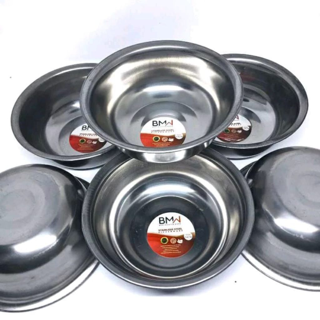 Mangkok Stainless Baskom Mangkuk Stainless Makanan Mangkok Stainless