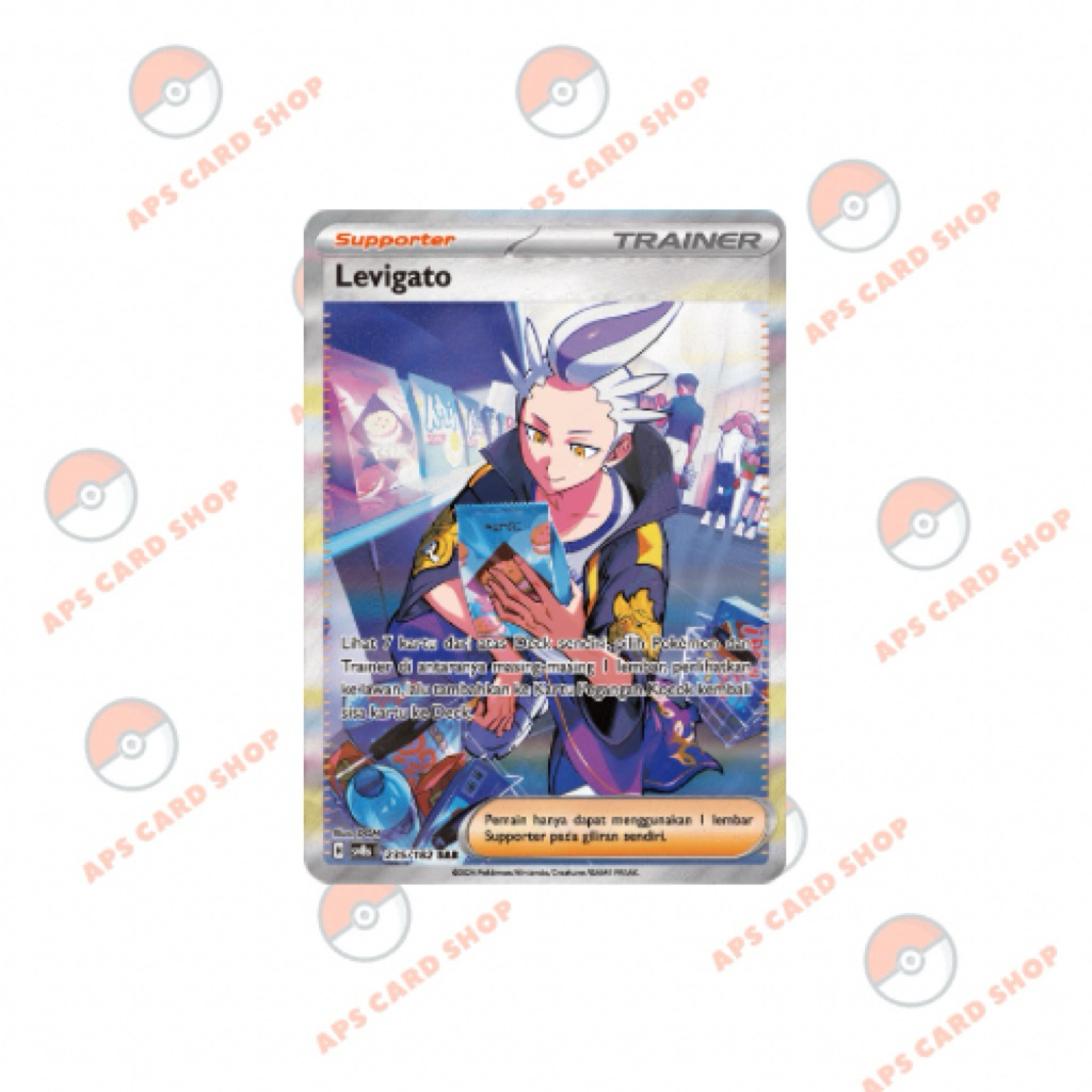 Pokemon TCG Indonesia sv8s Levigato SAR / Pokemon Card Game Trainer Levigato Sar Kilat Rasi