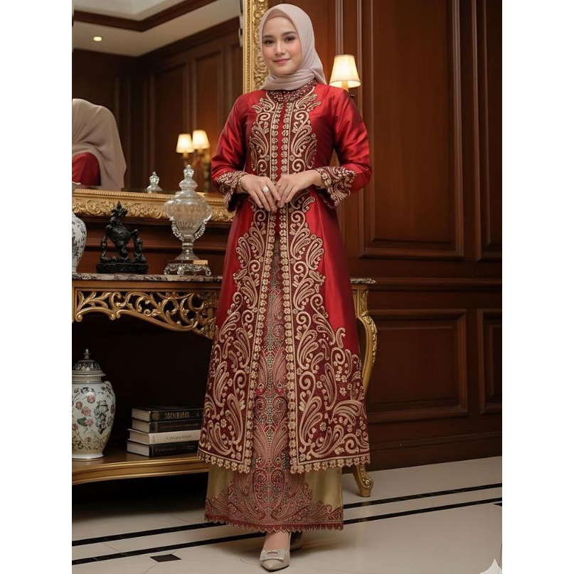 Kebaya Jom Jom Stelan Rok Original Pelangi Jaya / Kebaya Modern